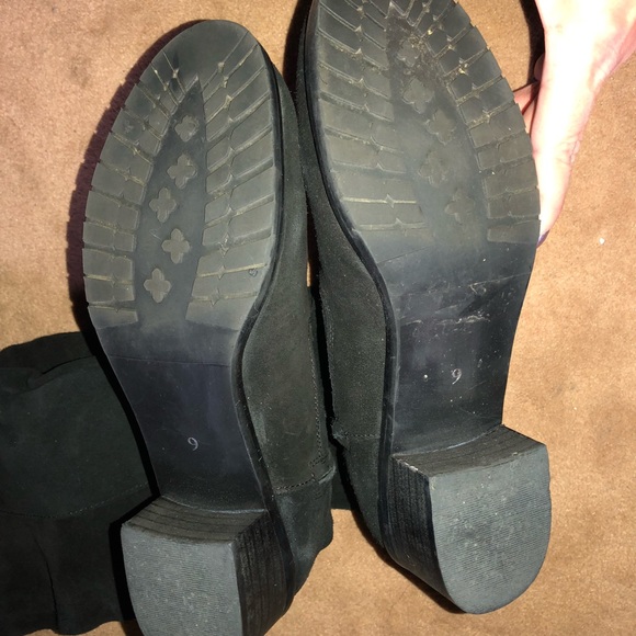 Matisse Black genuine Suede slouch knee High  Tall boots sz 9 - Picture 2 of 8